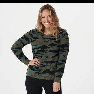 Barefoot Dreams Camo Sweater